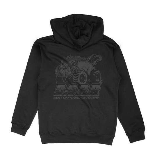 Classic Black on Black B.O.R.R. Hoodie