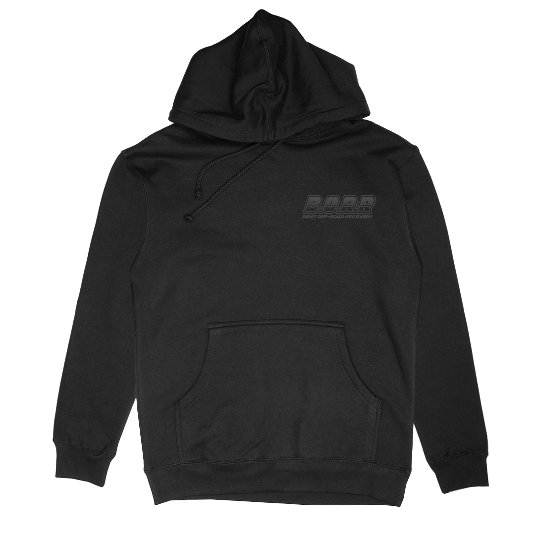 Classic Black on Black B.O.R.R. Hoodie