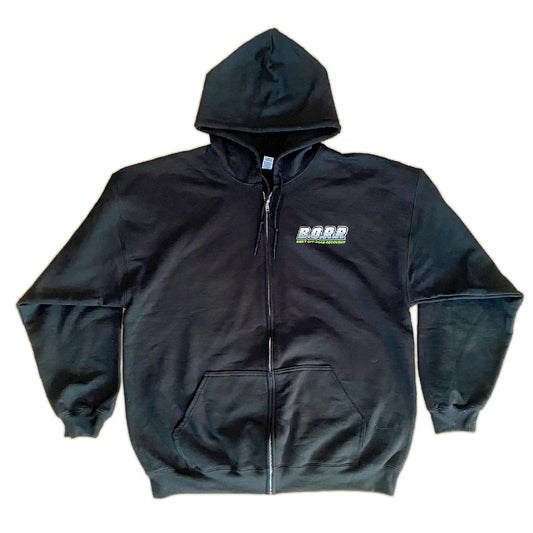 BORR - Black Zip Up Hoodie